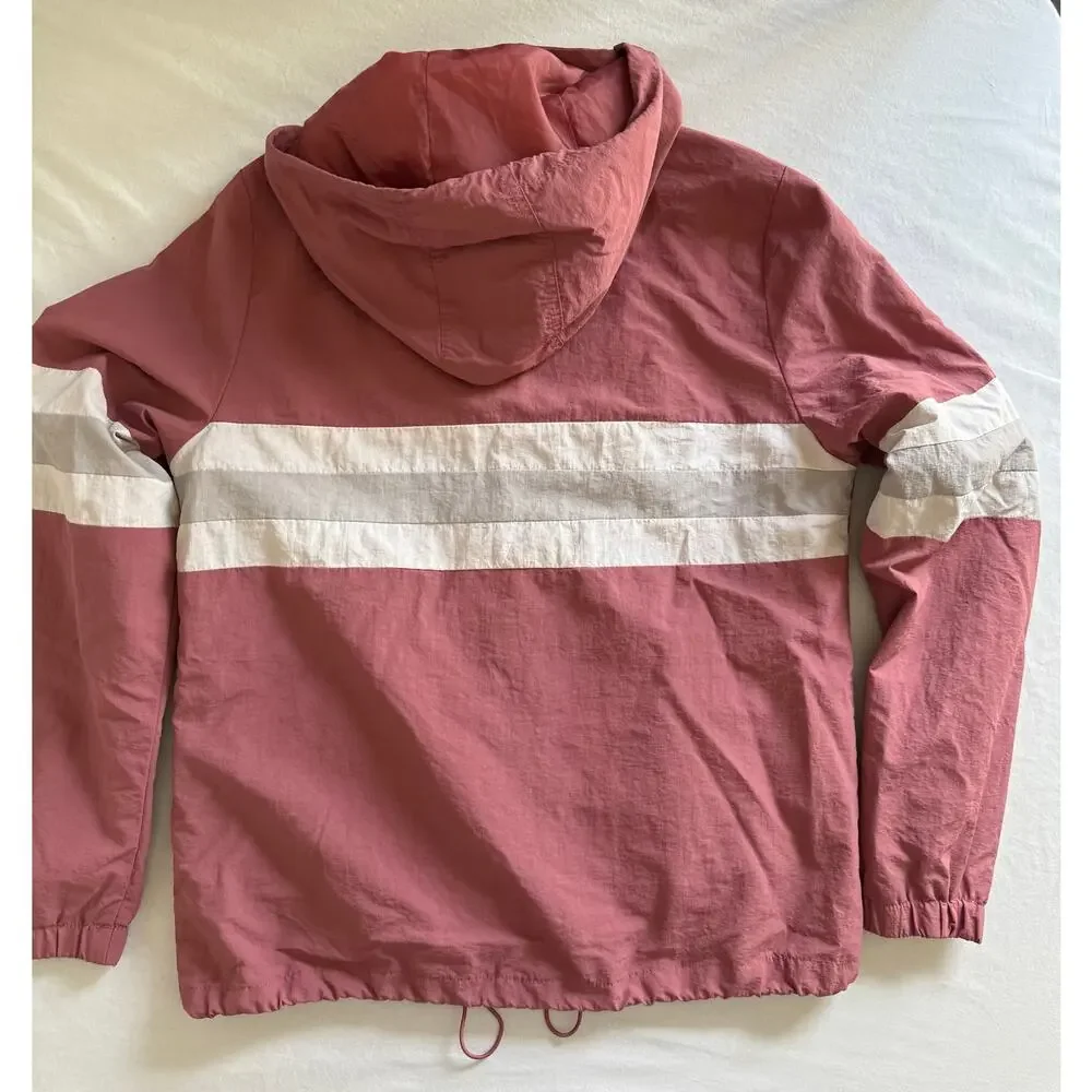 Ashley by 26 International Utility Collection Jacket Size MED Mauve White Gray